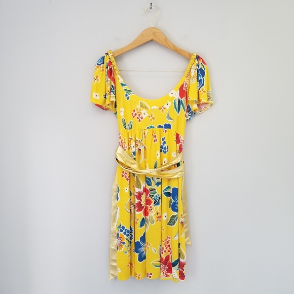 dolce gabbana yellow dress